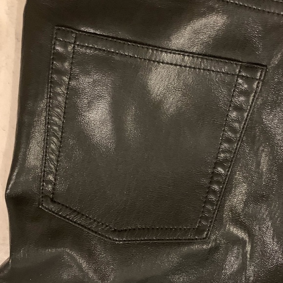 Melina Vegan Leather Flare Pants - Picture 4 of 5